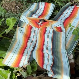 High waisted Aztec print pants